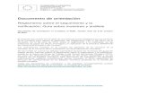 Documento de orientación - Transición Ecológica · 2019. 4. 10. · Documento de orientación nº 5 relativo al RSN, versión final de 5 de octubre de 2012 El presente documento