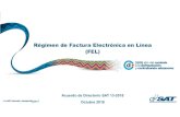 Régimen de Factura Electrónica en Línea (FEL)ccg.com.gt/web-ccg/wp-content/uploads/2014/10/FEL-presentacio.pdf · Agencia Virtual, e inicia la emisión de inmediato Certificadores