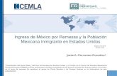 Ingreso de México por Remesas y la Población Mexicana ... · del exterior. En el primer semestre de 2015 las remesas presentaron un incremento de 4.0%. El favorable comportamiento