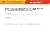 RESULTADOS DE LA CAMPAÑA DE VISIBILIZACIÓN DE Xll FERIA ...expologisticacolombia.com/expologistica/wp-content/uploads/2016/… · DE Xll FERIA EXPOLOGÍSTICA Y XIl CONGRESO INTERNACIONAL