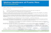 Malina Healthcare of Puerto Rico Proveedores...Carta Circular Núm. 12-0613 del 13 de junio de 2012. l. Beneficiarios con Elegibilidad Dual (Dual Eligibles .. Medicare y Medicaid)