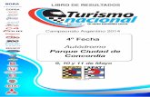 ª Fecha del Campeonato Argentino de TN CONCO… · Buenos Aires, 1° de Mayo de 2014 Ponemos en su conocimiento el cronograma correspondiente a la 4ª Fecha del Campeonato Argentino