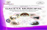 ORGANO INFORMATIVO OFICIAL AÑO 1 No. 4 GACETA MUNICIPAL 4.pdf · Municipios, publicada en el Periódico Oficial “Gaceta de Gobierno” el 6 de enero de 2016, así como lo establecido
