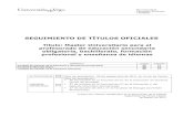 SEGUIMIENTO DE TÍTULOS OFICIALESfcced.uvigo.es/images/docs/calidad/seguimiento/... · Facultad de Ciencias de la Educación (Ourense) Incluye los criterios establecidos en el Documento