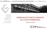 Institut Carles JORNADA DE PORTES OBERTES Vallbona als …fpvallbona.iescarlesvallbona.cat/wp-content/uploads/... · 2020. 5. 8. · M04. Llenguatge de marques i sistemes de gestió