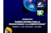 SEMINARIO “AGENDA INTERNA PARA LA PRODUCTIVIDAD Y LA ... · Comisión Asesora en Alta Tecnología de Costa Rica Fundación CAATEC Alianza estratégica para promover la competitividad