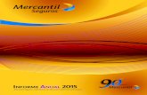 Informe Anual 2015 de Mercantil Seguros€¦ · 6 INFORME ANUAL 2015 Se convoca a los señores accionistas para la Asamblea General Ordinaria de Accionistas que tendrá lugar en la