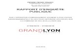 RAPPORT D'ENQUÊTE PUBLIQUE - Grand Lyon · 2019. 9. 19. · RAPPORT D’ENQUETE PUBLIQUE . REF. ENQUÊTE TRIBUNAL ADMINISTRATIF N °E19-049 ENQUETE PUBLIQUE DU 27/05/2019 au 27/06/2019