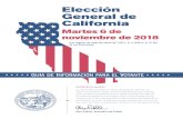Elección General de California · Certiﬁcado de exactitud Yo, Alex Padilla, Secretario de Estado del estado de California, por medio de la presente, certiﬁco que las iniciativas