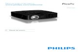 · 2010. 12. 9. · 6 Philips · PPX1230 ES 3 Puesto en marcha por primera vez Conectar fuente de alimentación / Cargar batería 1 Conecte el enchufe pequeño de la fuente de alimen-