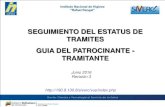SEGUIMIENTO DEL ESTATUS DE TRAMITES GUIA DEL Entrega de expediente fأ­sico y muestras - estatus 34-36