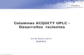 Columnas ACQUITY UPLC - Desarrollos recientes · 2012. 1. 25. · Columnas ACQUITY UPLC HILIC Nuevos Rellenos en Fase Reversa — HSS CN — HSS PFP Nuevas columnas 2.5 um e. X. tended.