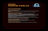 ANNA MARTÍN CUELLO - El Prat de Llobregat · MARTÍN CUELLO DATA I LLOC DE NAIXEMENT: 23 de setembre 1987 a Barcelona FORMACIÓ ACADÈMICA: Llicenciatura en Ciències Polítiques