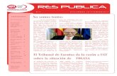 RES PUBLICA - Servicios Públicos de UGT€¦ · No somos tontos 1 El Tribunal de Ceuntas da la razón a UGT sobre situación de FOGASA 1 ¿Los servicios Publicos en el Mercado Libre?.