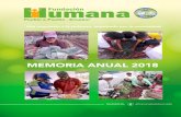 MEMORIA ANUAL 2018 - humana-ecuador.org · Fundación Humana Pueblo a Pueblo - Ecuador - Memoria 2018 4 Es una fundación sin fines de lucro que comenzó a trabajar en Ecuador en