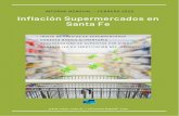 Inflación supermercados - CESO · Inflación supermercados Regional Santa Fe El índice de Precios Supermercados- Sta. Fe se incrementó un 4,62% en el mes de enero con relación