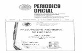 PERI 01 0 OFICI l - Tabascoperiodicos.tabasco.gob.mx/media/periodicos/7717.pdf · 2016. 9. 14. · 20 de agosto de 2016 periodico oficial 3 presupuesto municipal de egresos programa