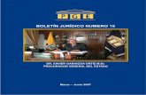 BOLETÍN JURÍDICO NUMERO 10 (2).pdf · la ley. Constituyen por lo tanto, elementos que enriquecen la doctrina jurídica y se convierten en fuentes del derecho administrativo de nuestro