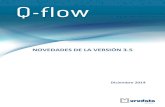 NOVEDADES DE LA VERSIÓN 3 - Urudata Software · Novedades de Q-flow 3.5 3 Resumen de características La versión 3.5 mantiene la constante evolución que ha tenido el producto,