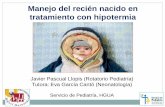 Manejo del recién nacido en tratamiento con hipotermia · C et al. Recomendaciones terapéuticas del VII Consenso Clínico de SIBEN para la encefalopatía hipóxico-isquémica neonatal.
