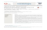 Colombianade Cardiología · 2016. 10. 27. · evidenció taquicardia por macrorreentrada auricular con longitud de ciclo básico de 290 milisegundos con conducción Figura 3 Mapeo