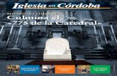 RESUMEN DE LA eFEMÉRIDES Culmina el «775 de la Catedral» · RESUMEN DE LA eFEMÉRIDES Culmina el «775 de la Catedral» A una semana de la “Magna Mariana” Visita pastoral a