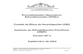 Procedimientos Operativos Estandarizados (POEs) Comité de Ética de ... - Buenos … · 2014. 11. 19. · GOBIERNO DE LA CIUDAD DE BUENOS AIRES MINISTERIO DE SALUD INSTITUTO DE REHABILITACION