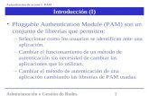 Autenticación de acceso I: PAM - UVinformatica.uv.es/it3guia/AGR/apuntes/teoria/presentaciones/PAM.pdf · Administración y Gestión de Redes 1 Autenticación de acceso I: PAM Introducción