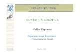 CONTROL Y ROBÓTICA Felipe Espinosa · Control y robótica • Consideraciones previas • Control de actuadores • Seguimiento de trayectorias • Control borroso • Conclusiones.