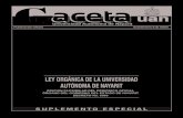 LEY ORGÁNICA DE LA UNIVERSIDAD AUTÓNOMA DE NAYARIT · 2013. 7. 17. · LEY ORGÁNICA DE LA UNIVERSIDAD AUTÓNOMA DE NAYARIT Capítulo I Disposiciones generales Artículo 1º. La