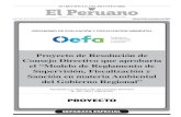 Proyecto de Resolución de Consejo Directivo que aprobaría ...€¦ · 2 PROYECTO Sábado 18 de noviembre de 2017 / El Peruano Resolución de Consejo Directivo N° 031-2017-OEFA/CD