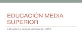 EDUCACIÓN MEDIA SUPERIOR · Preescolar Primaria Secundaria Total básica Media superior total 3-5 6-12 13-15 3-15 años 16-19 0 y más % % % % Población años Baja California Sur