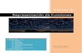 Representación de Funciones · 2020. 8. 17. · monotonía de una función. A partir de la segunda derivada obtendremos los puntos de inflexión y estudiaremos su curvatura. Por