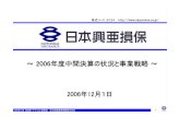 Presen (2006-Dec) 20061130HP - SOMPOホール …/media/hd/files/ir/data/...2006年12月 投資家・アナリスト説明会 日本興亜損害保険株式会社 3 車両: 5億円