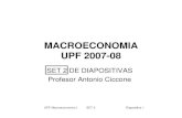 MACROECONOMIA UPF 2007-08 - Antonio Ciccone · 2010. 1. 8. · SET 2 DE DIAPOSITIVAS Profesor Antonio Ciccone. UPF Macroeconomics I SET 2 Diapositiva 2 5. AHORRO ... las compras totales