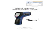 Manual de instrucciones Termómetro infrarrojo PCE-890U · MANUAL DE INSTRUCCIONES 3 1 Introducción Gracias por adquirir el termómetro infrarrojo PCE-890U de PCE Instruments. El
