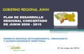 GOBIERNO REGIONAL JUNIN - Peru · (10-29 años) Población Femenina: 50.3% Zonificación na Zona Selva Central Zona Valle del Mantaro ANALISIS INTERNO. ... Biodiversidad y los Recursos