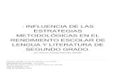 SEGUNDO GRADO. LENGUA Y LITERATURA DE RENDIMIENTO …repositorio.unemi.edu.ec/bitstream/123456789/4934/2/3. REVISION... · : INFLUENCIA DE LAS ESTRATEGIAS METODOLÓGICAS EN EL RENDIMIENTO