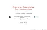 Astronomía Extragaláctica - Cap. 1: Marco cosmológicocarina.fcaglp.unlp.edu.ar/extragalactica/Clases/... · A la escala del SS y de la MW, incluso del LG, dominan los efectos gravitacionales