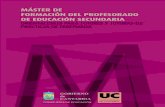 MÁSTER DE - Educantabria · 2017. 4. 17. · ORIENTACIONES PARA TUTORES Y TUTORAS DE PRÁCTICAS DE ENSEÑANZA 6 sobre el Máster, así como, de forma detallada, sobre las prácticas