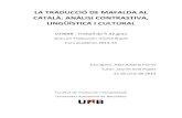 La traducció de mafalda al català: anàlisi contrastiva ... · Mafalda és la tira còmica llatinoamericana més venuda al món i s’ha traduït fins a 30 idiomes. Jo, personalment,