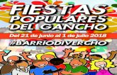 Fiestas Populares del Gancho 2018 - INTERSINDICAL DE ARAGÓN · 2018. 6. 20. · Juegos infantiles a lo grande con Cadeneta Actividades infantiles y ensayo del Flashmob para el pasacalles
