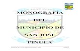 MONOGRAFÍA DEL MUNICIPIO DE SAN JOSE PINULA · Unidad de Acceso a la Información Pública, LECZ Página 2 Monografía del Municipio de San José Pinula ALCALDE DEL MUNICIPIO Nombre: