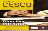 de Derecho de Consumo - Universidad de Castilla - La Mancha · Financiada con la ayuda del proyecto “Grupo de investigación y centro de investigación CESCO: mantenimiento de una