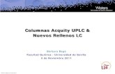 Columnas Acquity UPLC & Nuevos Rellenos LC€¦ · Amplia y creciente selección de rellenos de columna • 15 fases estacionarias • BEH 130Å C. 18, C. 8, Shield RP. 18, Fenil,