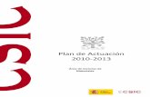 Plan de Actuación 2010-2013 - Digital CSICdigital.csic.es/bitstream/10261/42100/1/Area6.pdfInformación General 6 Plan de Actuación 2010-13. Área6 y la Universidad del País Vasco