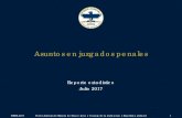 Poder Judicial del Estado de Nuevo León - Asuntos …Reporte estadístico julio 2017 Asuntos en juzgados penales PJENL 2017 Poder Judicial del Estado de Nuevo León | Consejo de la