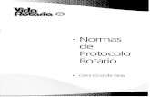 Rotary Club Esquel Chubut, Patagonia Argentina de Protocolo... · 2012. 10. 4. · Si en la reunión estuviera presente el Director de R.I. o un ex Director, cual- quiera de ellos