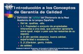 Introducción a los Conceptos de Garantía de Calidad...Seminario CAR/SAM ”Programas de Garantía de Calidad de Servicios de Tránsito Aéreo” (Lima, Perú, 15 al 18 de octubre