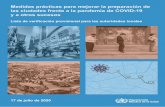 Medidas prácticas para mejorar la preparación de …...-1- Medidas prácticas para mejorar la preparación de las ciudades frente a la pandemia de COVID-19 y a otros sucesos Lista